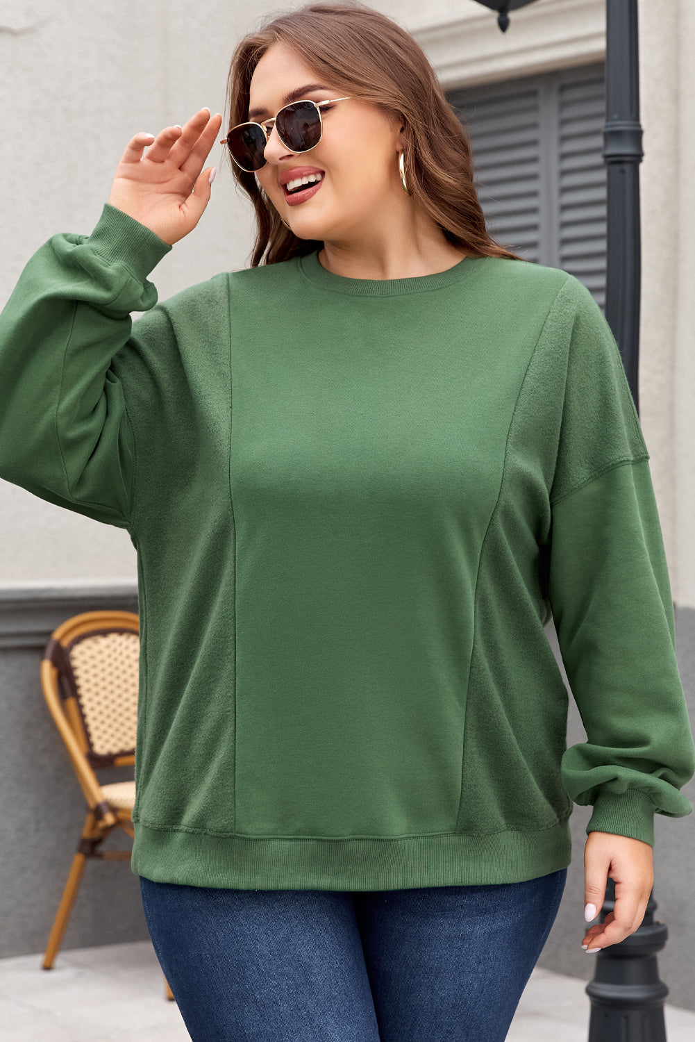 Plus Size Loose Crewneck