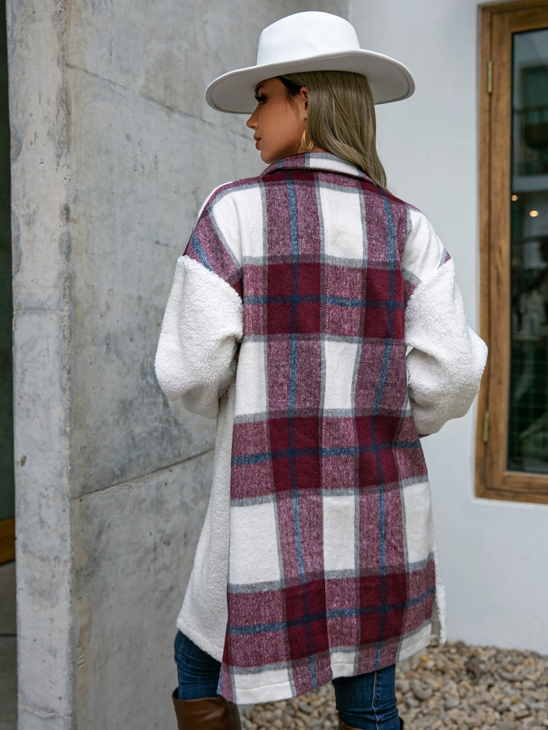 Plaid Longline Coat