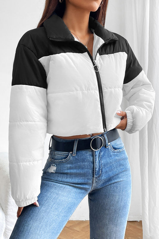 Colorblock Puffer Jacket