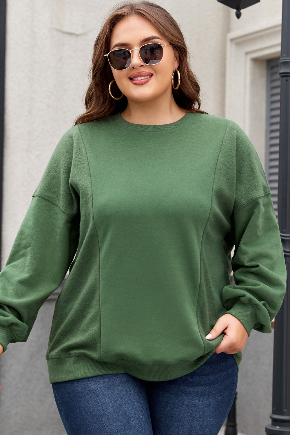 Plus Size Loose Crewneck