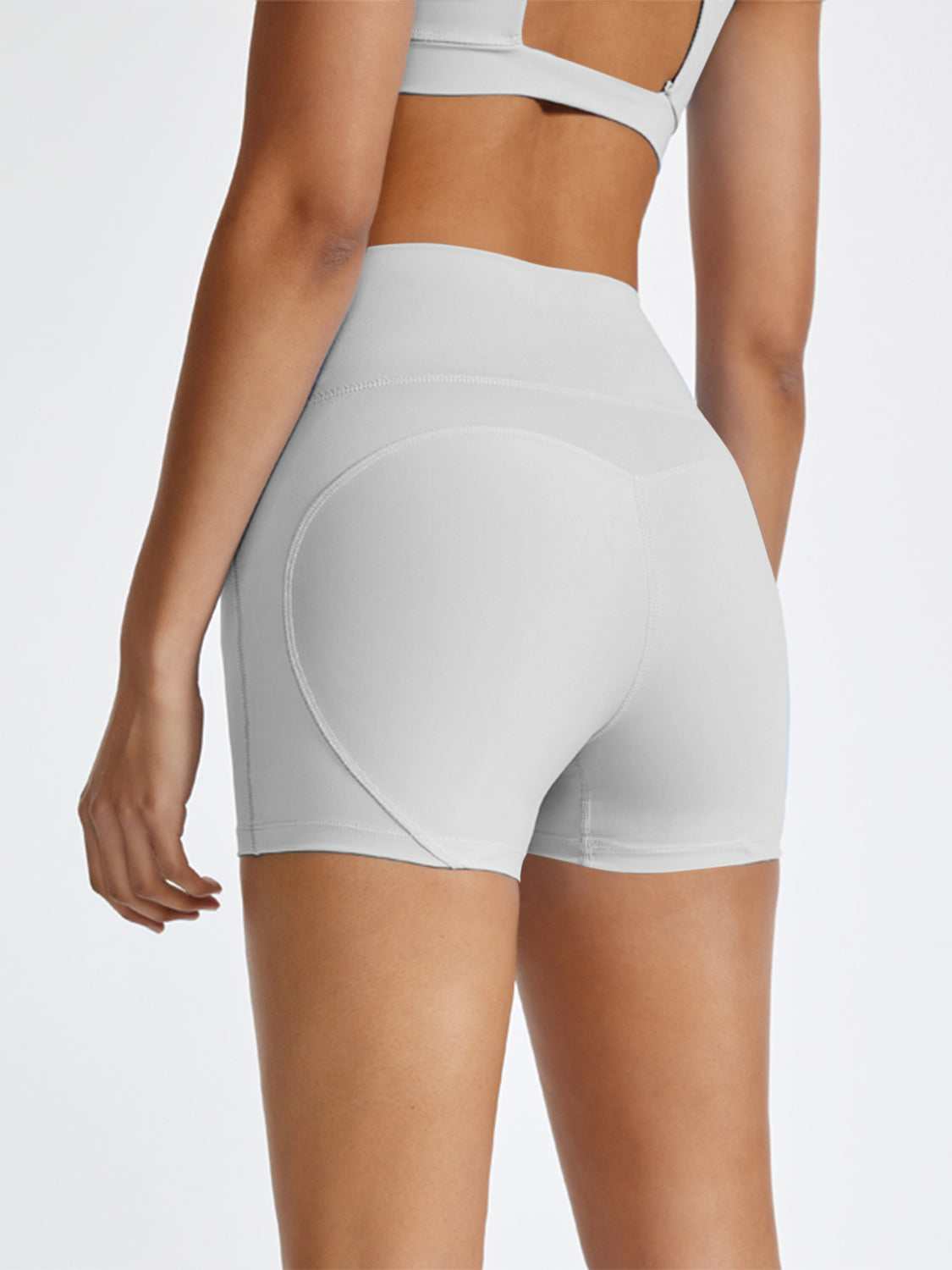 Crossover High Waist Active Shorts