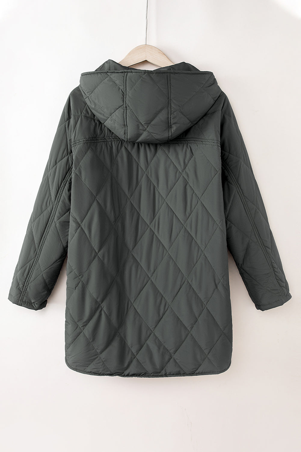 Snap-Down Quilted Winter Coat